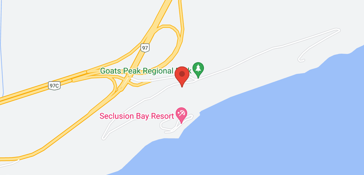 map of 3040 Seclusion Bay Road